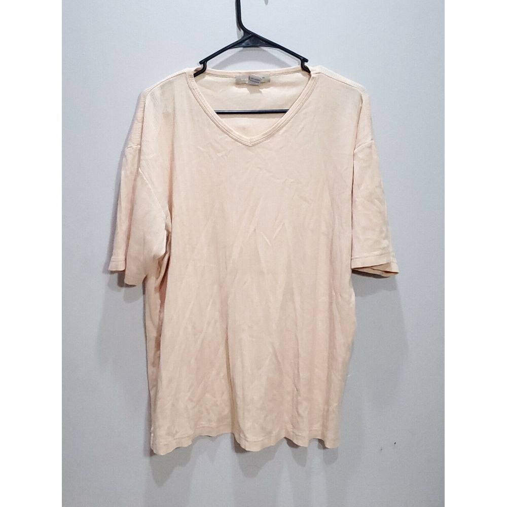 Basic‎ Equipment Shirt Womens M Short Sleeve Brown VNeck Ladies Casual Cotton